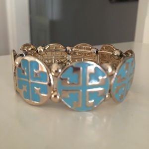 Tory Burch Turquoise and Gold bracelet